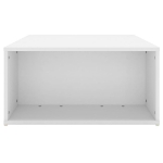 Tavolino da Salotto Bianco 90x67x33 cm in Legno Multistrato