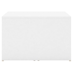 Set 3 Tavolini ad Incastro Bianchi 60x60x38 cm in Truciolato