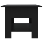 Tavolino da Salotto Nero 102x55x42 cm in Truciolato