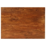 Tavolini Impilabili 3 pz Massello di Acacia 50x35x50 cm Marrone