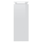 Tavolo Consolle Bianco Lucido 102x30x80 cm in Truciolato