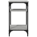 Tavolino Grigio Sonoma 35x30x60 cm in Legno Multistrato
