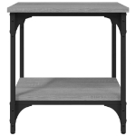 Tavolino Grigio Sonoma 40x30x42 cm in Legno Multistrato