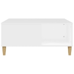 Tavolino da Salotto Bianco 80x80x36,5 cm in Legno Multistrato