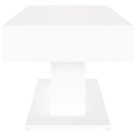 Tavolino da Salotto Bianco 96x50x45 cm in Truciolato