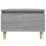 Tavolino Grigio Sonoma 50x46x35 cm in Legno Multistrato