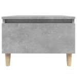 Tavolino Grigio Cemento 50x46x35 cm in Legno Multistrato
