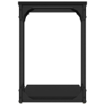 Tavolino Nero 50x35x52 cm in Legno Multistrato
