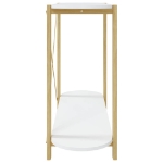 Tavolino Consolle Bianco 110x38x75 cm in Legno Multistrato