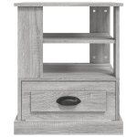 Tavolino Grigio Sonoma 50x50x60 cm in Legno Multistrato
