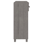 Consolle HAMAR Grigio Chiaro 90x35x90 cm Legno Massello di Pino