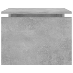 Tavolino da Salotto Grigio Cemento 68x50x38 cm in Truciolato