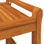 Tavolino da Salotto 100x50x50 cm in Legno Massello di Acacia