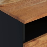 Tavolino da Soggiorno 80x54x40 cm Massello Acacia e Multistrato