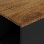 Tavolino da Salotto 60x50x35 cm in Legno Massello di Mango