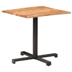Tavolino da Bistrot Bordi Spigoli Vivi 80x80x75 cm Legno Acacia
