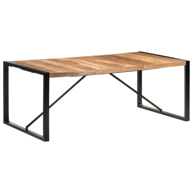 Tavolo da Pranzo 200x100x75 cm Legno Massello Finitura Sheesham