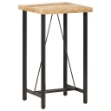 Tavolo da Bar 60x60x107 cm in Legno Ruvido di Mango