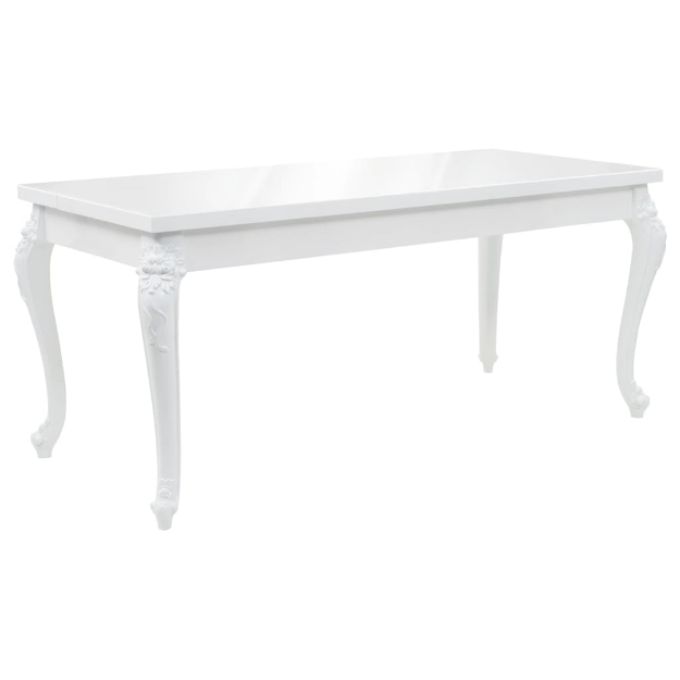 Tavolo da Pranzo 179x89x81 cm Bianco Lucido