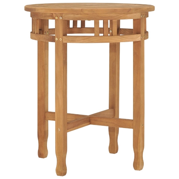 Tavolino da Bistrot Ø60x60 cm in Massello di Teak