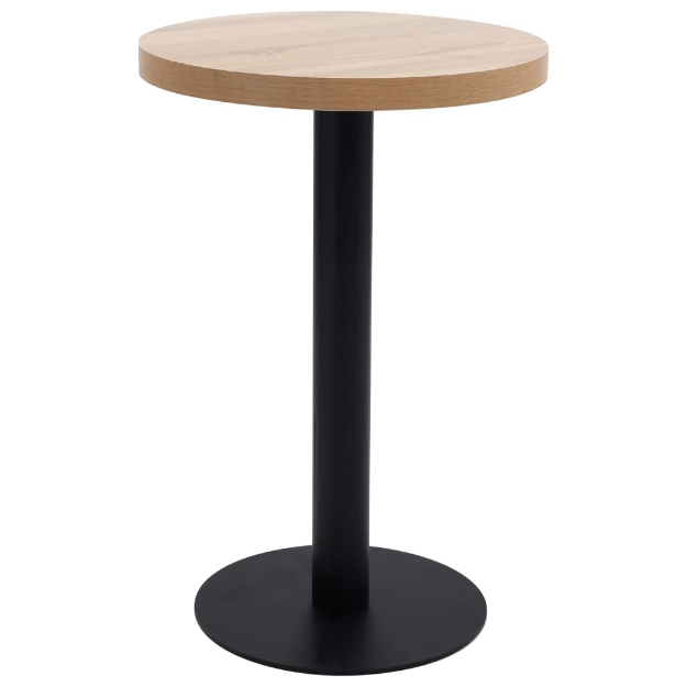 Tavolo da Bistrot Marrone Chiaro 50 cm in MDF