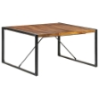 Tavolo da Pranzo 140x140x75 cm Legno Massello Finitura Sheesham
