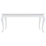 Tavolo da Pranzo 179x89x81 cm Bianco Lucido