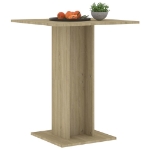 Tavolo da Bistrot Rovere Sonoma 60x60x75 cm Legno Multistrato