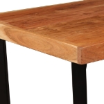 Tavolino da Bar in Legno Massello di Acacia 60x60x107 cm