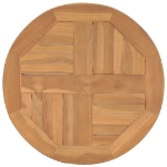 Tavolino da Bistrot Ø60x60 cm in Massello di Teak