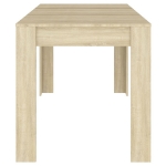 Tavolo da Pranzo Rovere Sonoma 140x74,5x76 cm Legno Multistrato