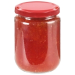 Vasi per Marmellata in Vetro Coperchio Rosso 96 pz 230 ml