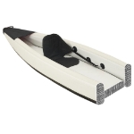 Kayak Gonfiabile Nero 375x72x31 cm in Poliestere