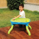 Tavolo Sabbia e Acqua Bambini 3 in 1 67,5x52x38cm Polipropilene