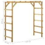 Struttura per Arrampicata 170x60x170 cm Legno Massello di Pino