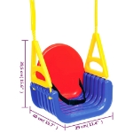 Seggiolino Altalena Bambini 3 in 1 29x40x39,5 cm Polipropilene