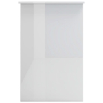 Scrivania Bianco Lucido 100x50x76 cm in Truciolato