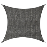 Livin'outdoor Vela Parasole Iseo HDPE Quadrata 3,6x3,6 m Grigia