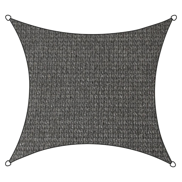 Livin'outdoor Vela Parasole Iseo HDPE Quadrata 3,6x3,6 m Grigia