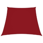 Parasole a Vela in Tela Oxford a Trapezio 3/5x4 m Rosso