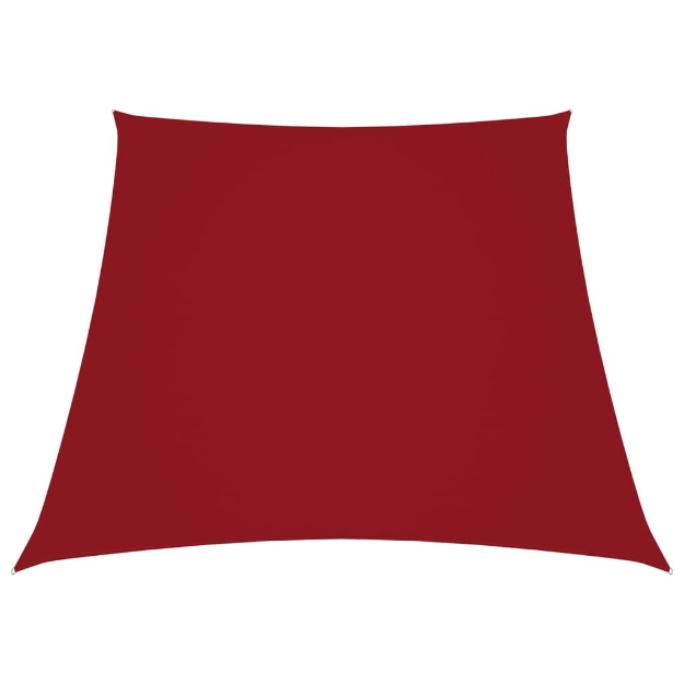Parasole a Vela in Tela Oxford a Trapezio 3/5x4 m Rosso