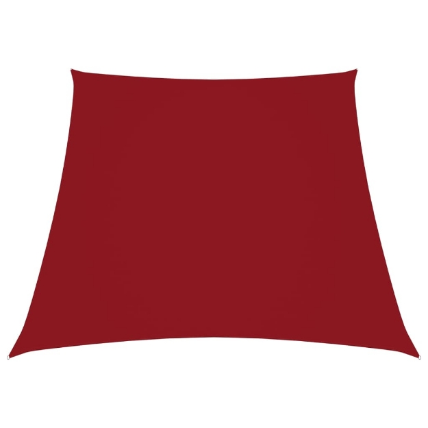 Parasole a Vela in Tela Oxford a Trapezio 3/5x4 m Rosso