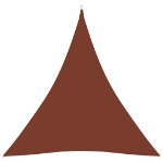 Parasole a Vela Tessuto Oxford Triangolare 4x4x4 m Terracotta