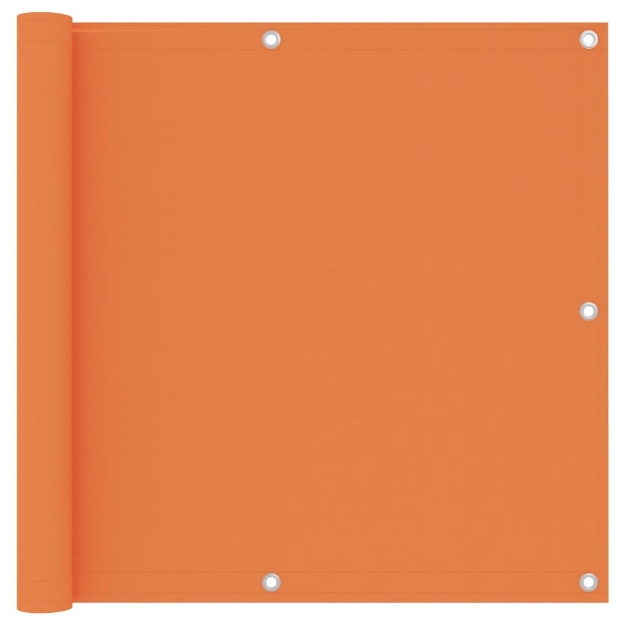 Paravento Balcone Arancione 90x400 cm Tessuto Oxford