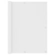 Paravento Balcone Bianco 120x300 cm Tessuto Oxford