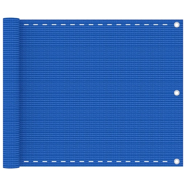 Paravento da Balcone Blu 75x300 cm in HDPE
