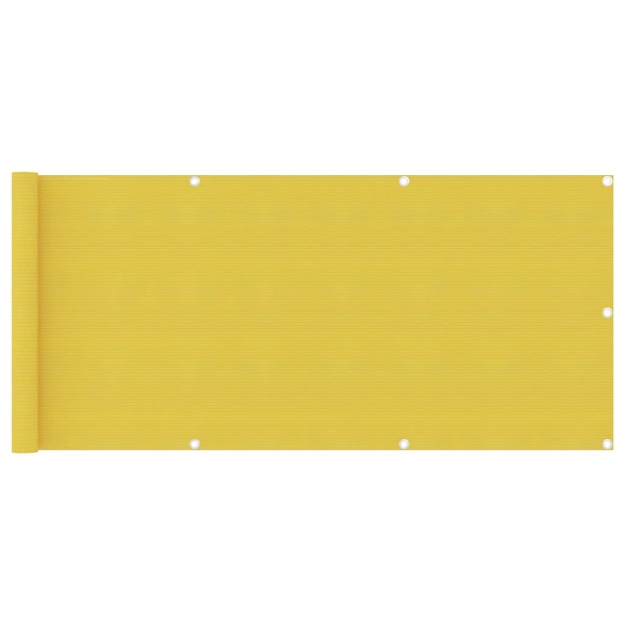 Paravento da Balcone Giallo 75x300 cm in HDPE