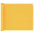 Paravento da Balcone Giallo 75x400 cm Tessuto Oxford