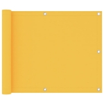 Paravento da Balcone Giallo 75x400 cm Tessuto Oxford