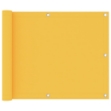 Paravento da Balcone Giallo 75x500 cm in Tessuto Oxford